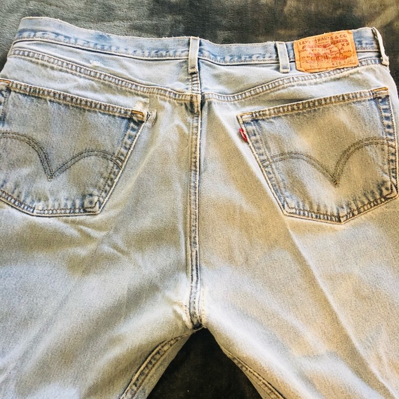 Levi 501 Original Shrink to fit Blue Jeans Bundle  of (5) 42x36 - Picture 9 of 12